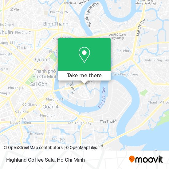 Highland Coffee Sala map