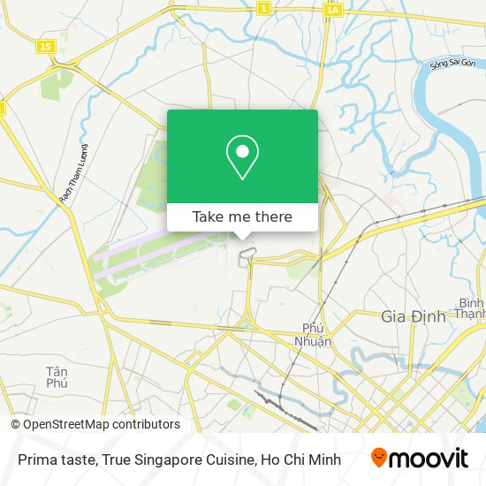 Prima taste, True Singapore Cuisine map