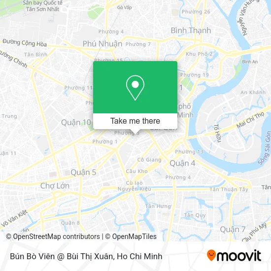 Bún Bò Viên @ Bùi Thị Xuân map