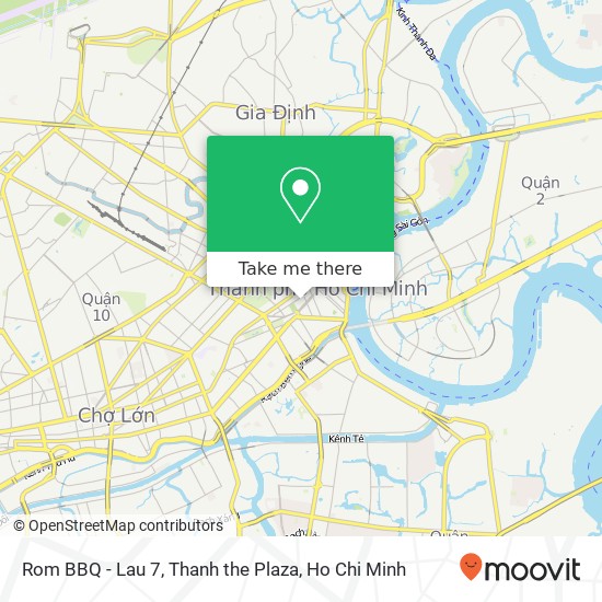 Rom BBQ - Lau 7, Thanh the Plaza map