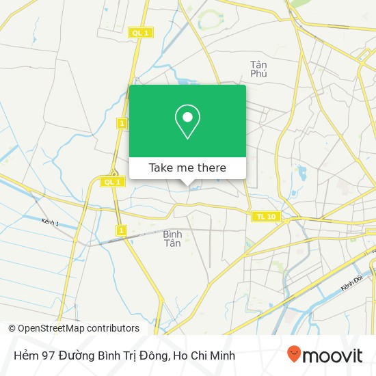 Hẻm 97 Đường Bình Trị Đông map