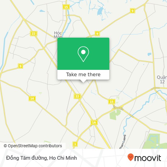 Đồng Tâm đường map