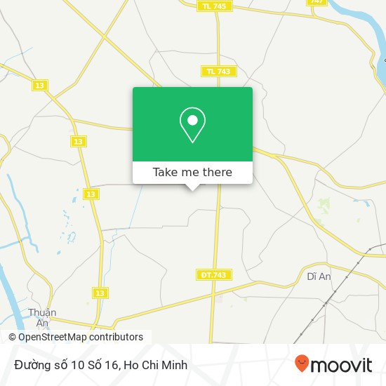 Đường số 10 Số 16 map