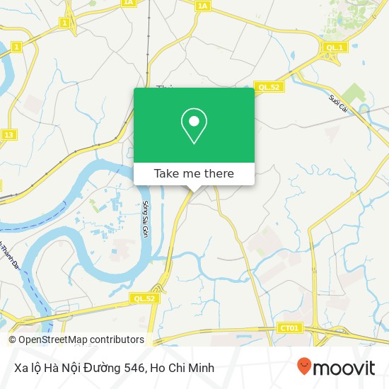 Xa lộ Hà Nội Đường 546 map