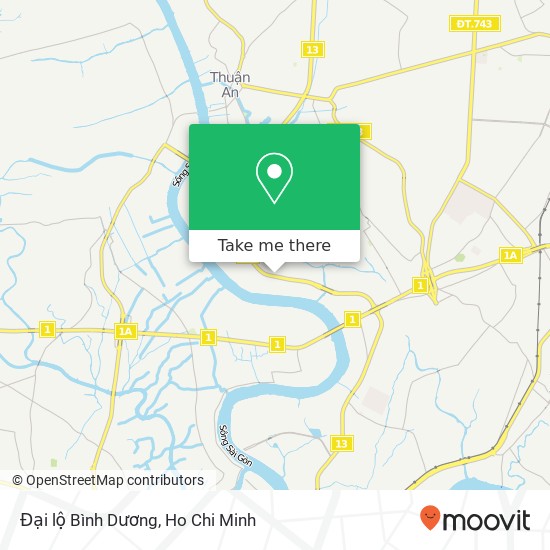 Đại lộ Bình Dương map