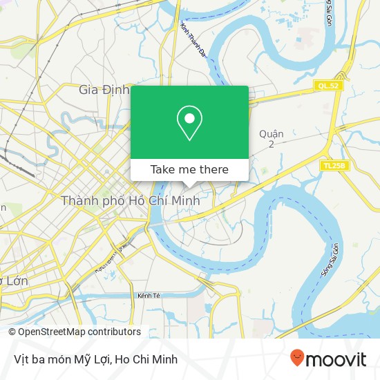 Vịt ba món Mỹ Lợi map