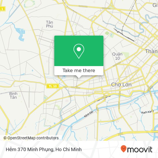 Hẻm 370 Minh Phụng map