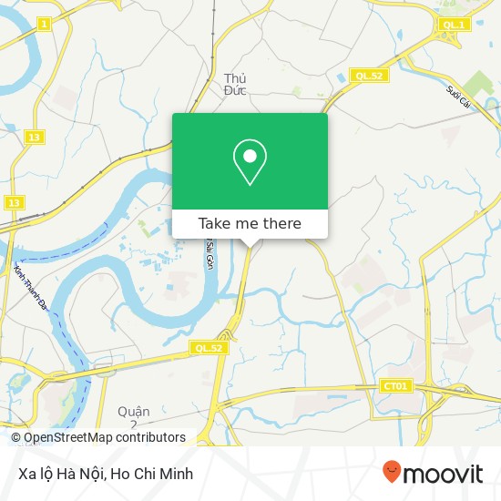 Xa lộ Hà Nội map