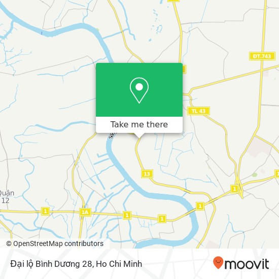 Đại lộ Bình Dương 28 map