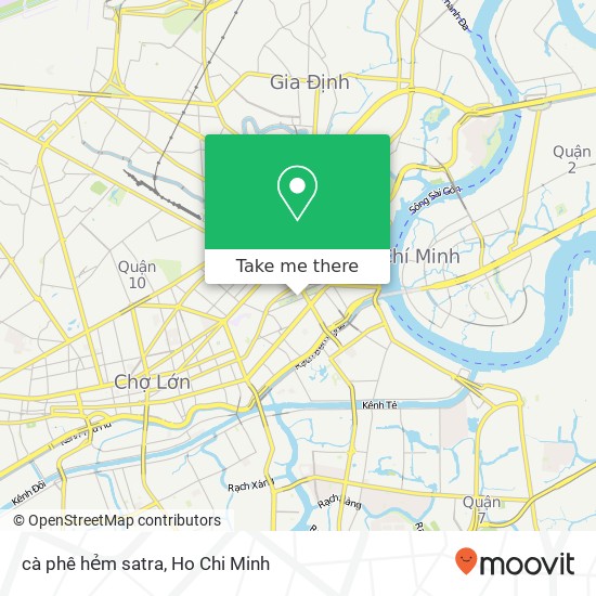 cà phê hẻm satra map