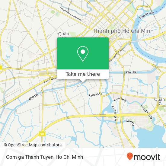 Com ga Thanh Tuyen map