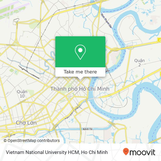 Vietnam National University HCM map