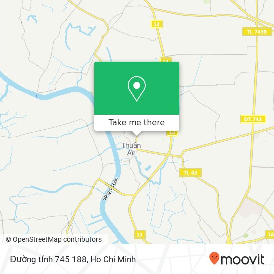 Đường tỉnh 745 188 map