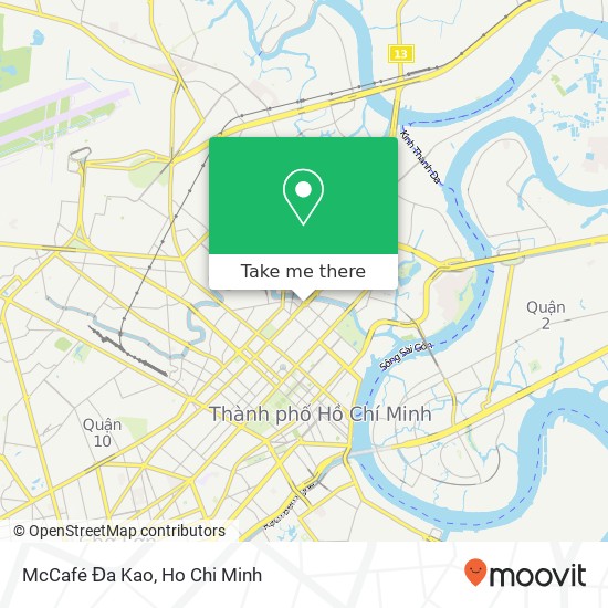 McCafé Đa Kao map