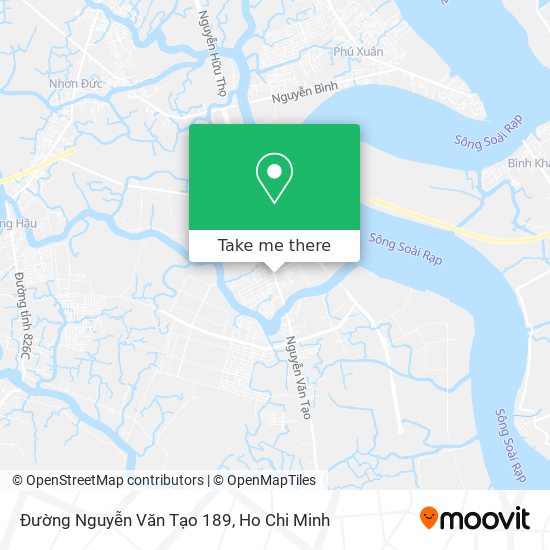 Đường Nguyễn Văn Tạo 189 map