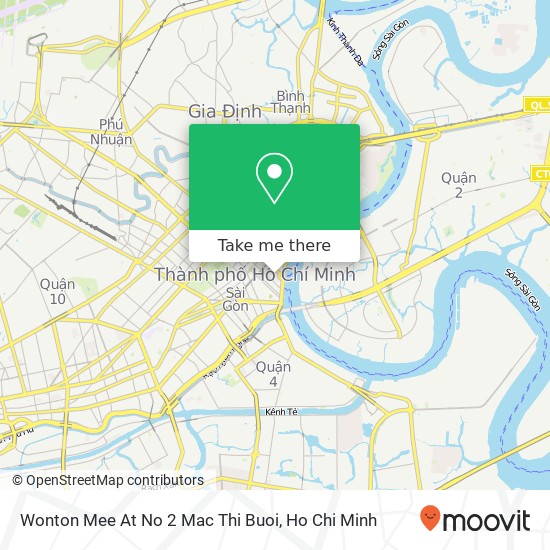 Wonton Mee At No 2 Mac Thi Buoi map