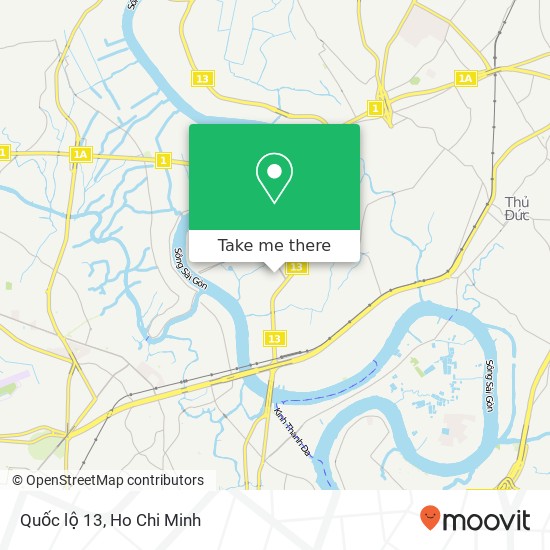 Quốc lộ 13 map