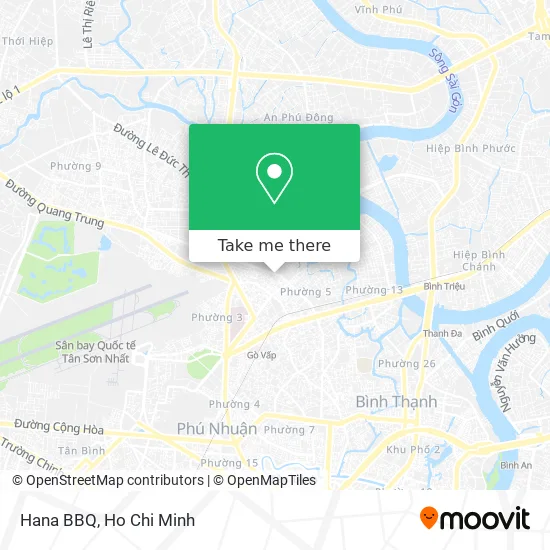 Hana BBQ map