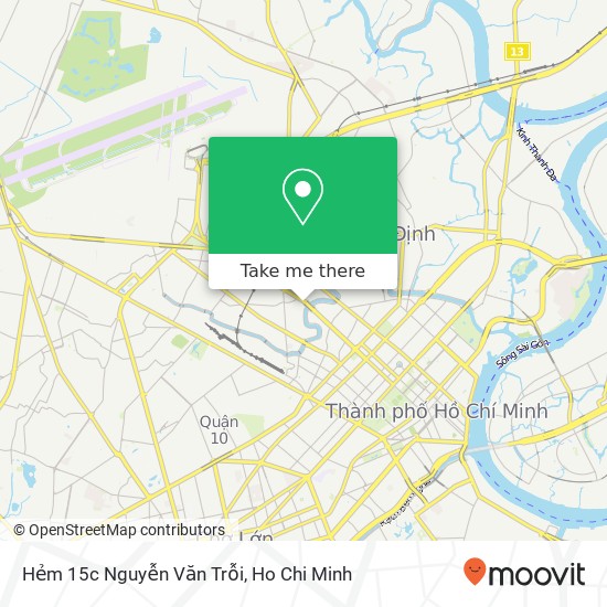 Hẻm 15c Nguyễn Văn Trỗi map