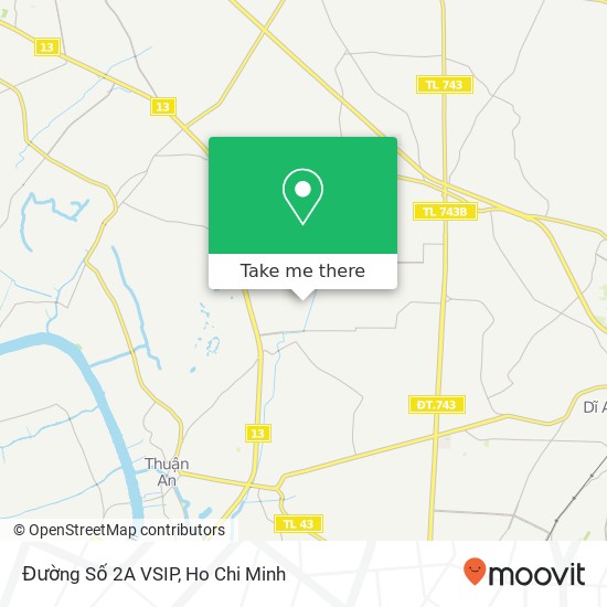 Đường Số 2A VSIP map