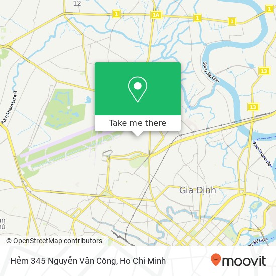 Hẻm 345 Nguyễn Văn Công map