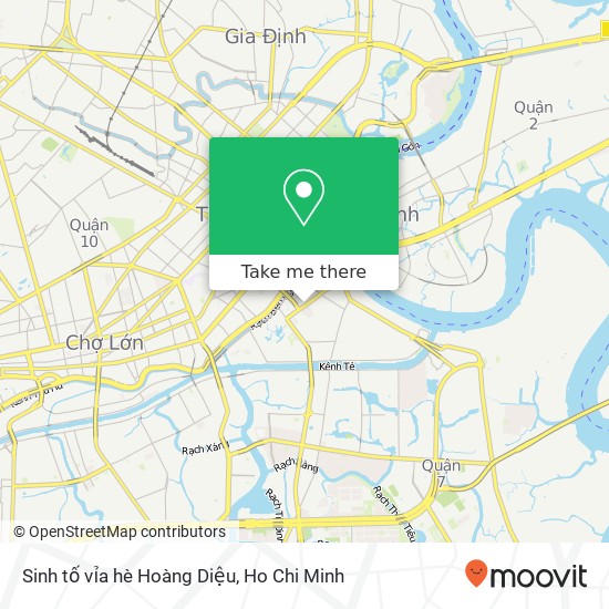 Sinh tố vỉa hè Hoàng Diệu map