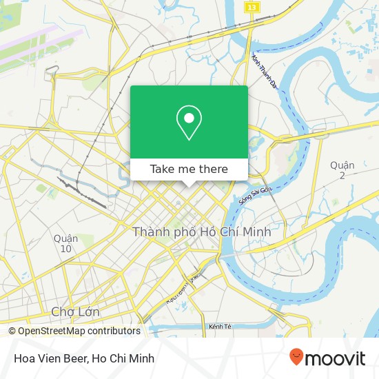 Hoa Vien Beer map