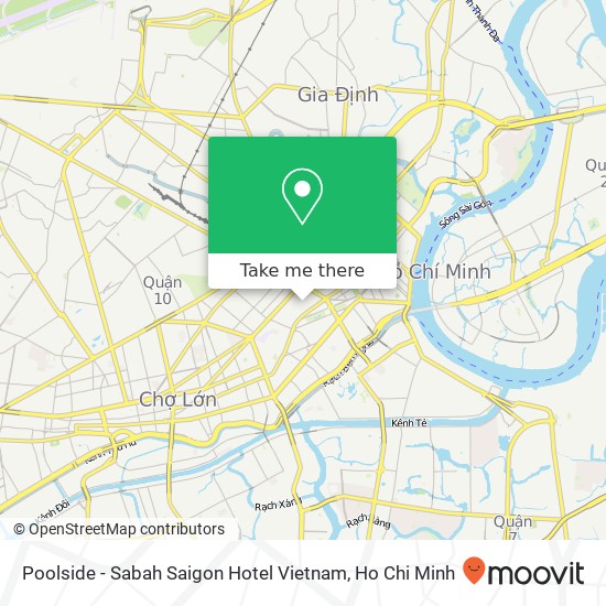 Poolside - Sabah Saigon Hotel Vietnam map
