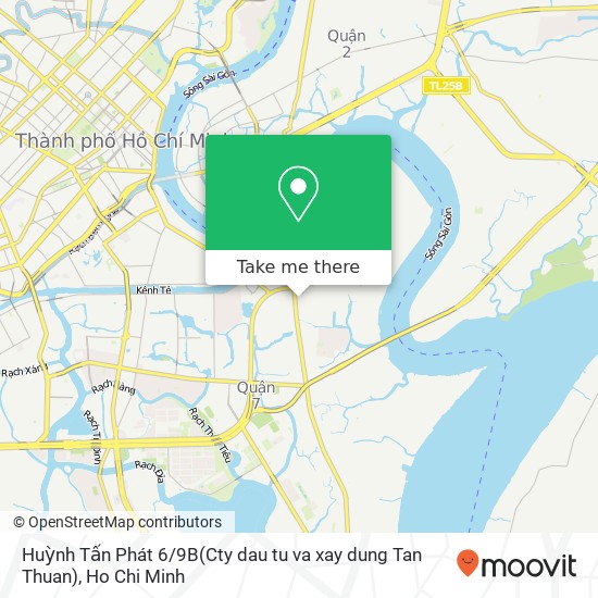 Huỳnh Tấn Phát 6 / 9B(Cty dau tu va xay dung Tan Thuan) map