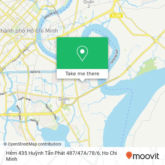 Hẻm 435 Huỳnh Tấn Phát 487 / 47A / 78 / 6 map