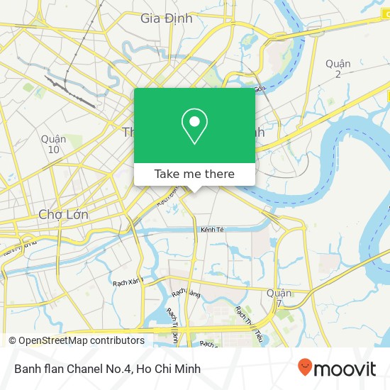 Banh flan Chanel No.4 map