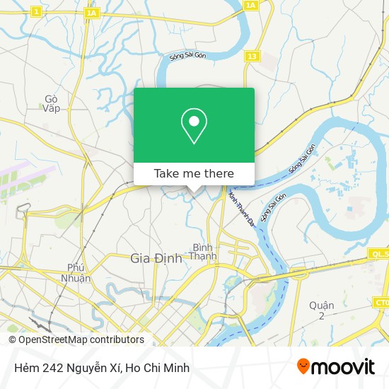 Hẻm 242 Nguyễn Xí map