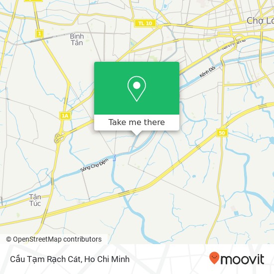 Cầu Tạm Rạch Cát map