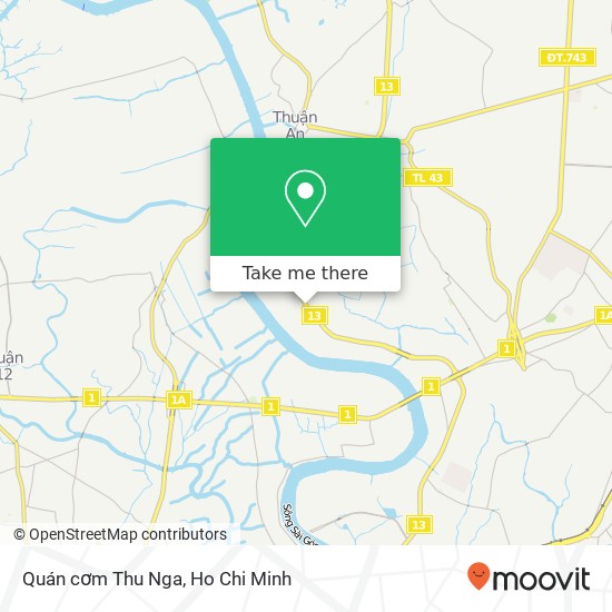 Quán cơm Thu Nga map