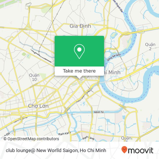 club lounge@ New Worlld Saigon map