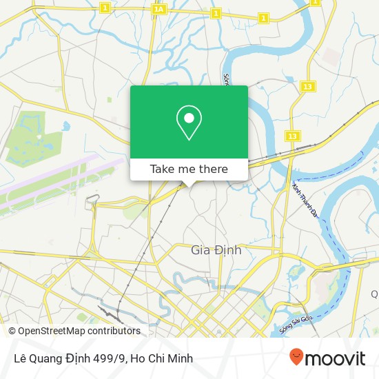 Lê Quang Định 499/9 map
