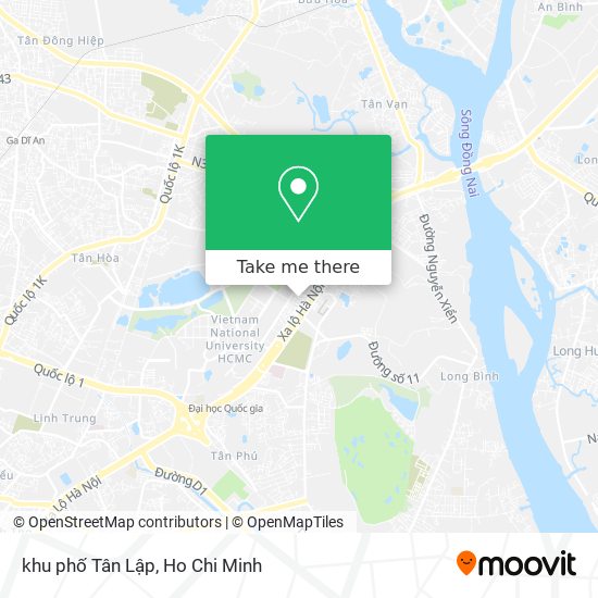 khu phố Tân Lập map