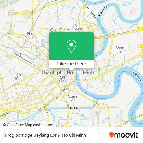 Frog porridge Geylang Lor 9 map