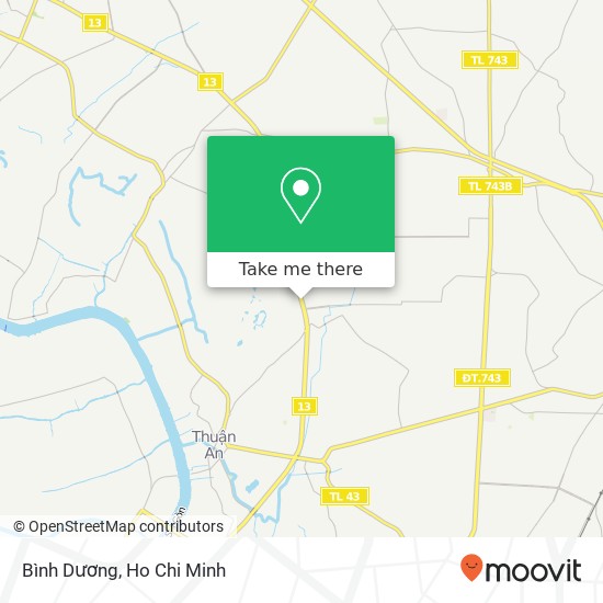 Bình Dương map