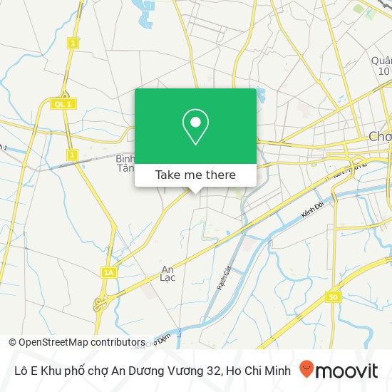 Lô E Khu phố chợ An Dương Vương 32 map