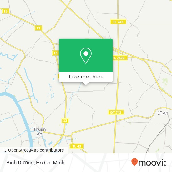 Bình Dương map