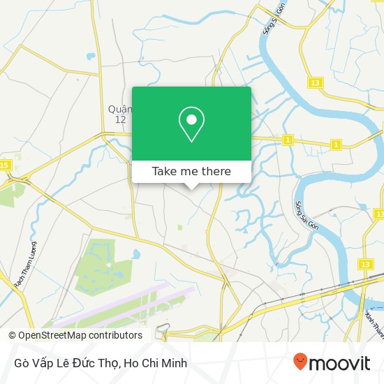 Gò Vấp Lê Đức Thọ map