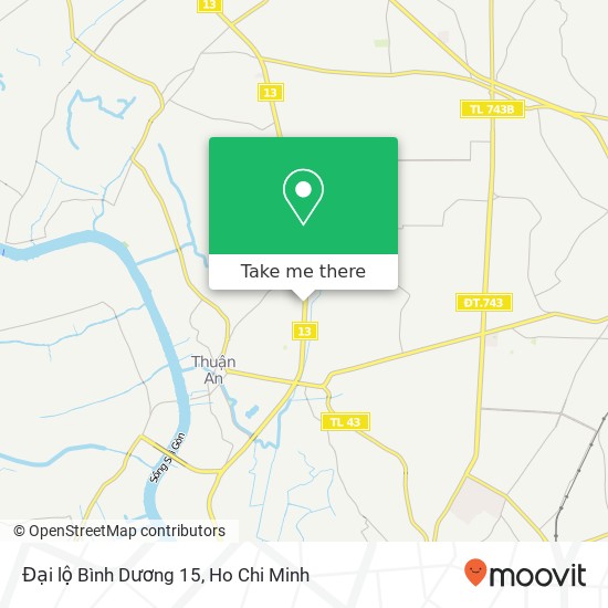 Đại lộ Bình Dương 15 map