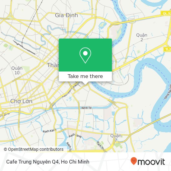 Cafe Trung Nguyên Q4 map