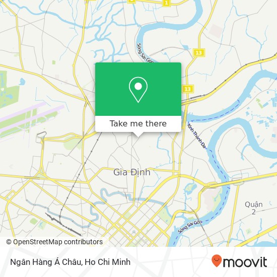 Ngân Hàng Á Châu map