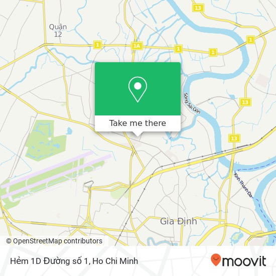 Hẻm 1D Đường số 1 map