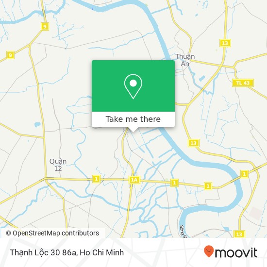 Thạnh Lộc 30 86a map