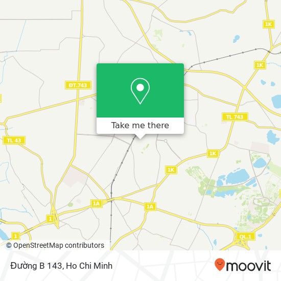 Đường B 143 map