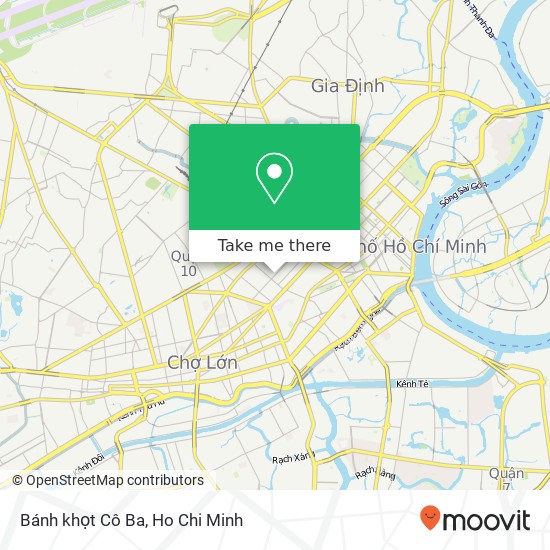 Bánh khọt Cô Ba map