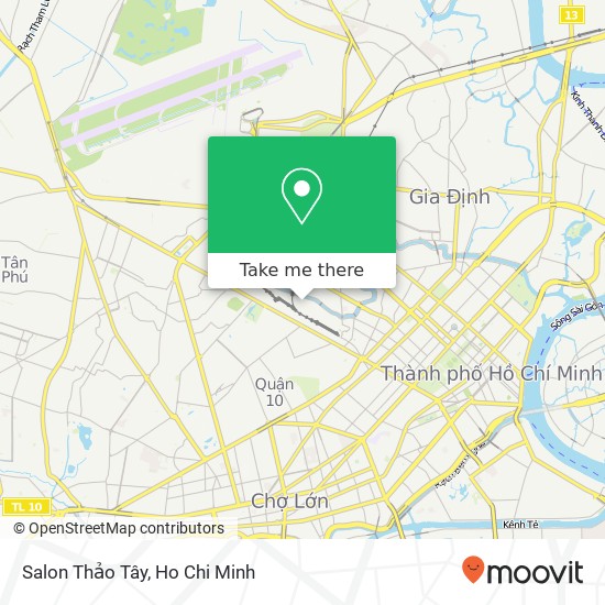 Salon Thảo Tây map